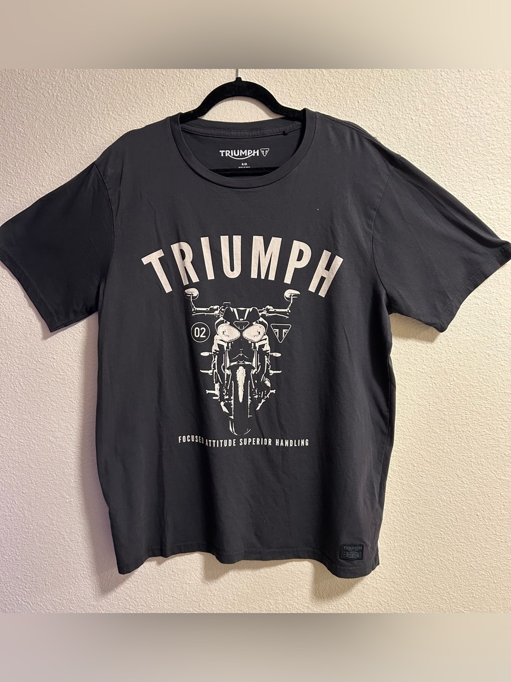 Triumph Men’s Black Motorcycle Graphic T-Shirt XL